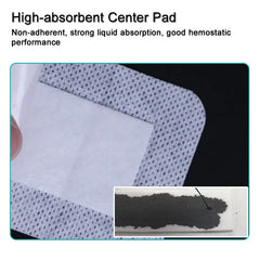 5pcs bordered guaze pad sterilized wound dressing waterproof adhesive wound plaster bandage sticker home travel first aid kit 1