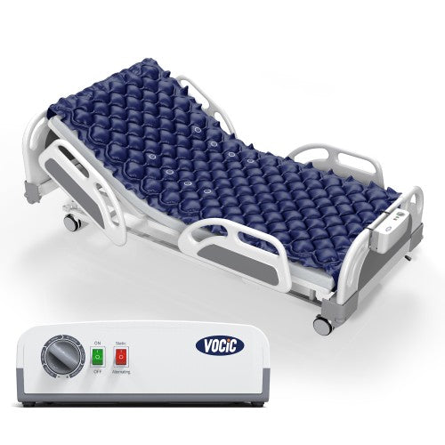 VOCIC S34 Vents Alternating Air Pressure Mattress Pad– Anti Bed Sore Medical Air Bed for Hospital & Home Care, 38.2"×89" Size, Weight Capacity 297 lbs, PVC material