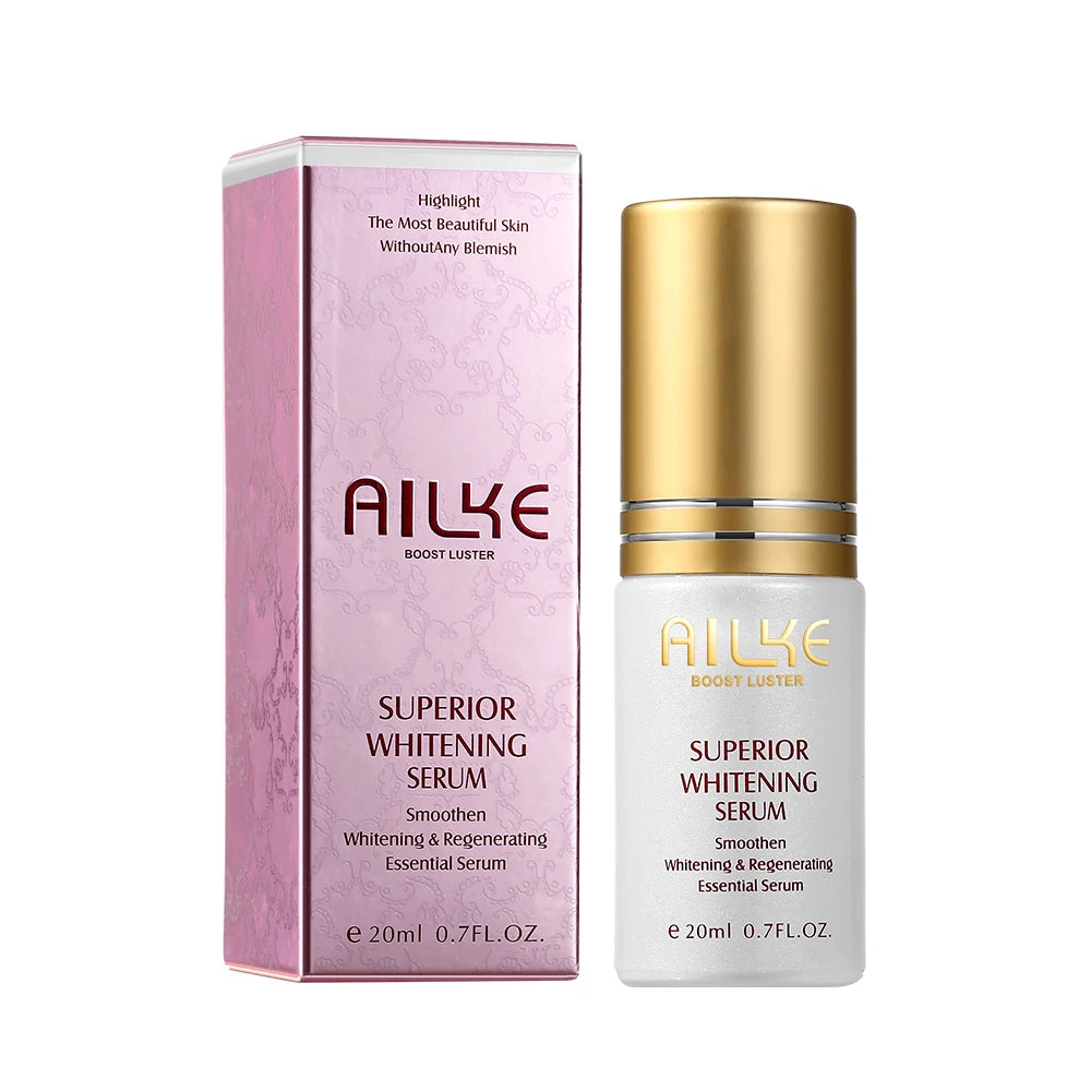 AILKE Super Whitening Face Serum, Moisturizes, Hydration, Removes Dark Spots, Freckles, Chloasma, With Vitamin C, Fast Results