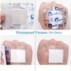5pcs bordered guaze pad sterilized wound dressing waterproof adhesive wound plaster bandage sticker home travel first aid kit 1