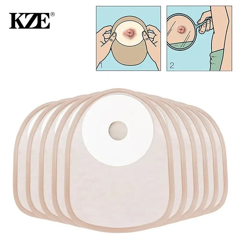10pcs System Colostomy Bags Disposable Ostomy Drainable Single Pouch Stoma Health Care Tools