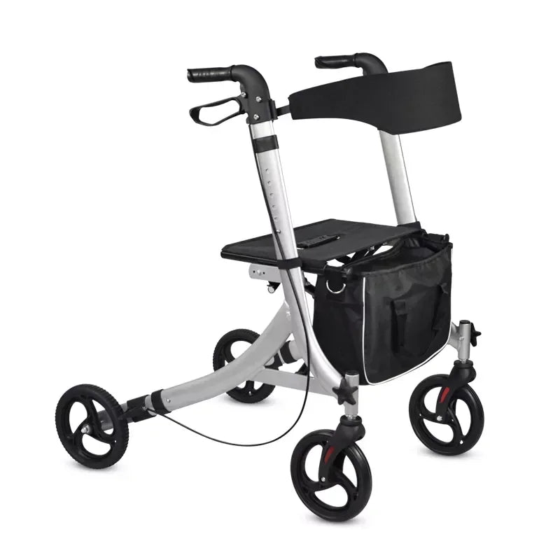 Lightweight 4 Wheel Walkers Universal Walker Tas Rollator for Elderly Senior Walker