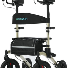 ELENKER All Terrain Upright Rollator Walker   All Care Store