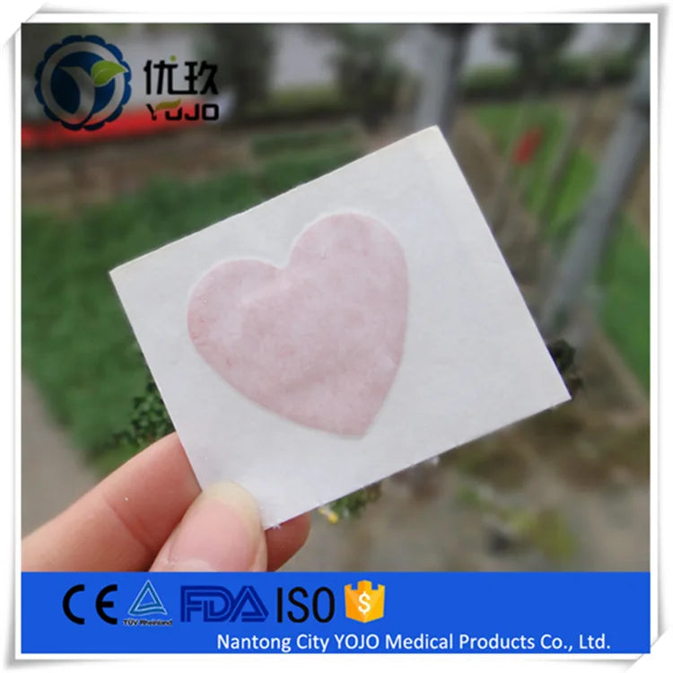 10pcs Red Heart Band Aid Skin Patch for Neck Hickey Love Bite Covering Girls Wound Plaster Breathable Medical Strips Bandages