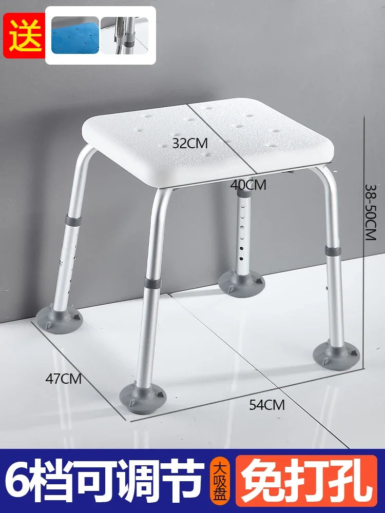 Spa Furniture Portable Folding Stools Black Stool Vintage Bathroom Washbasin Cabinet Foldable Shower Kitchen Storage Space Low