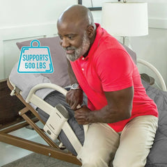 stander ez click bed handle hospital bed rail safety assist medical rail for seniors long term care for elderly set of 2