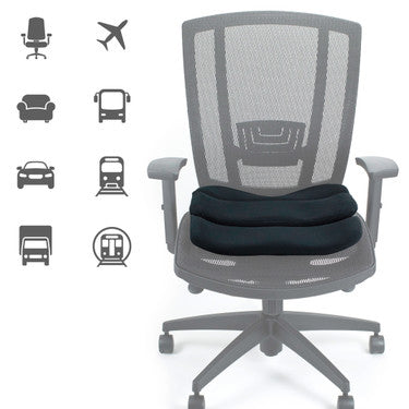 Obus Contoured Seat Cushion Black  (bagged)