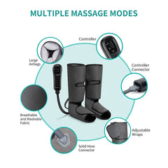 nekteck foot legs air compression massager calf wraps massage for blood circulation and relaxation physical massage boot