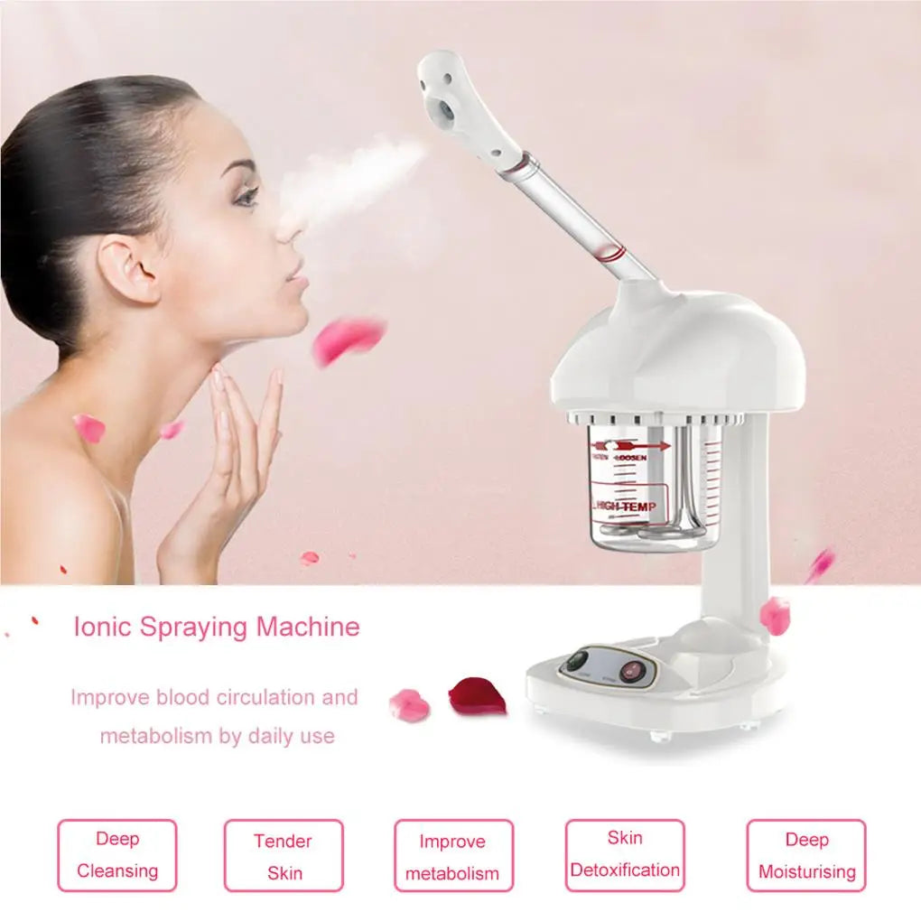 Ionic Spraying Machine Facial Steamer Ozone Steaming Thermal Skin Care Tool