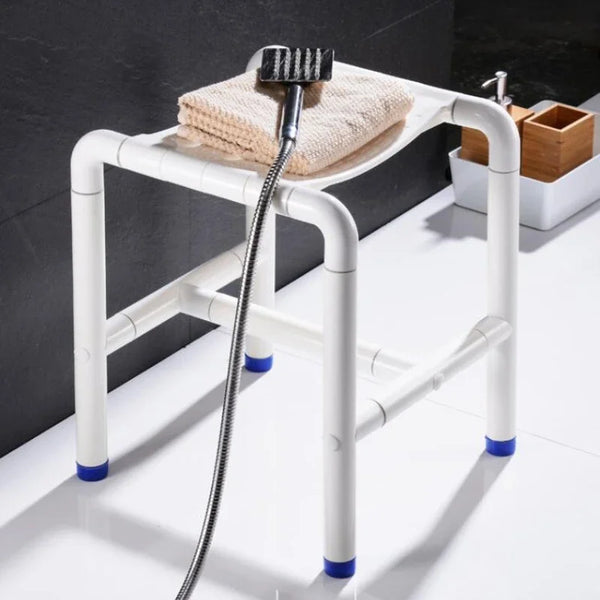 Stainless Steel Bath Stool - Non-Slip Shower Chair for Elderly, Safe and Durable Bath Seat for Disabled, Reliable Bathroom Aid