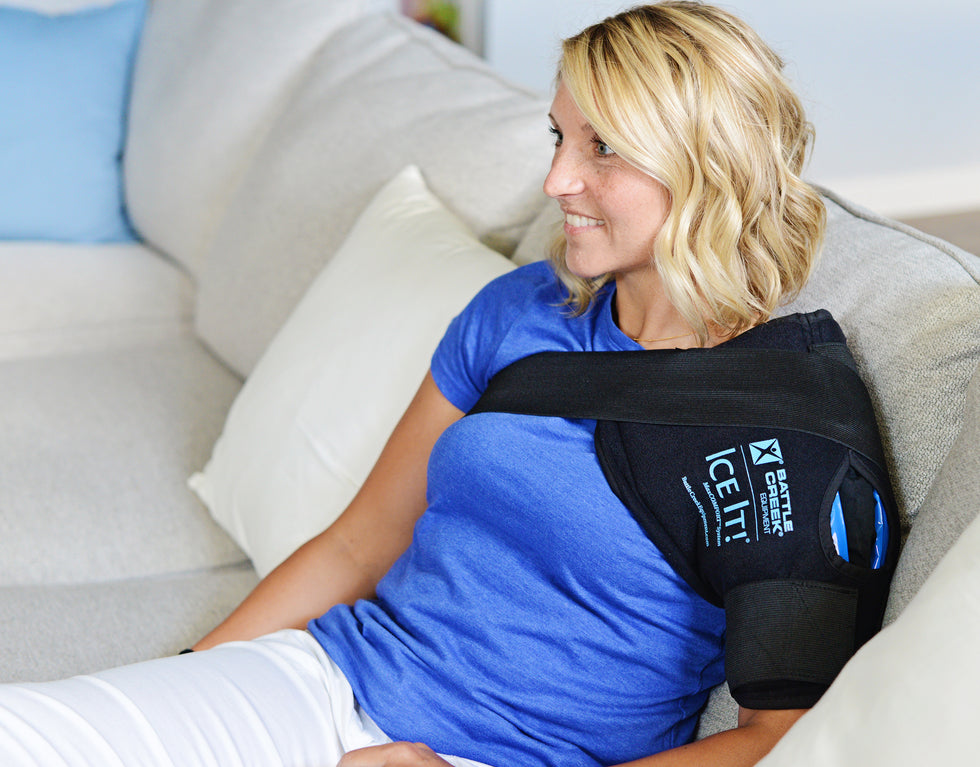 Cold Pack Ice It! E-Pack Single Knee / Shoulder 6 X 12 Inch Vinyl / Gel Reusable