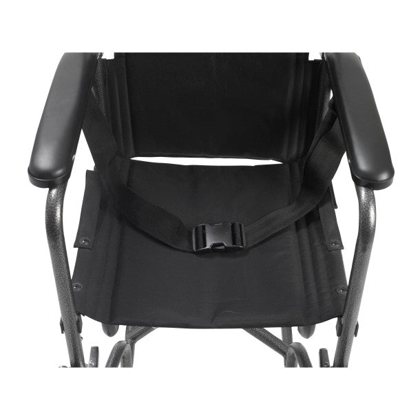 Drive Medical 10950BSV Wheelchair Transport  19  Silver Vein Finish