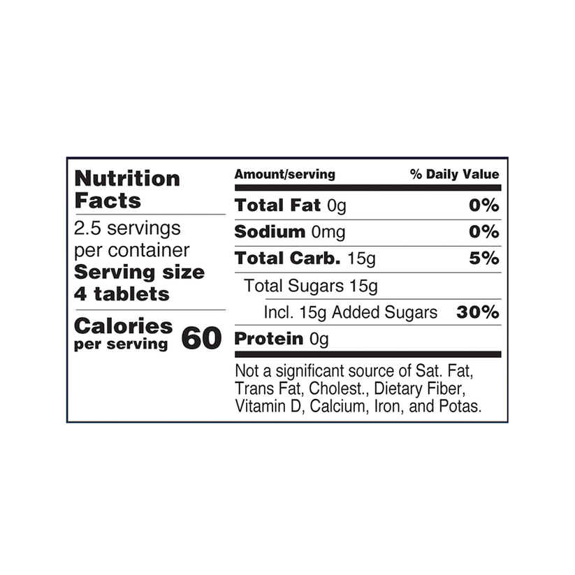 Glucose Supplement TRUEplus 10 per Bottle Chewable Tablet Orange Flavor, Packaging Type- Case