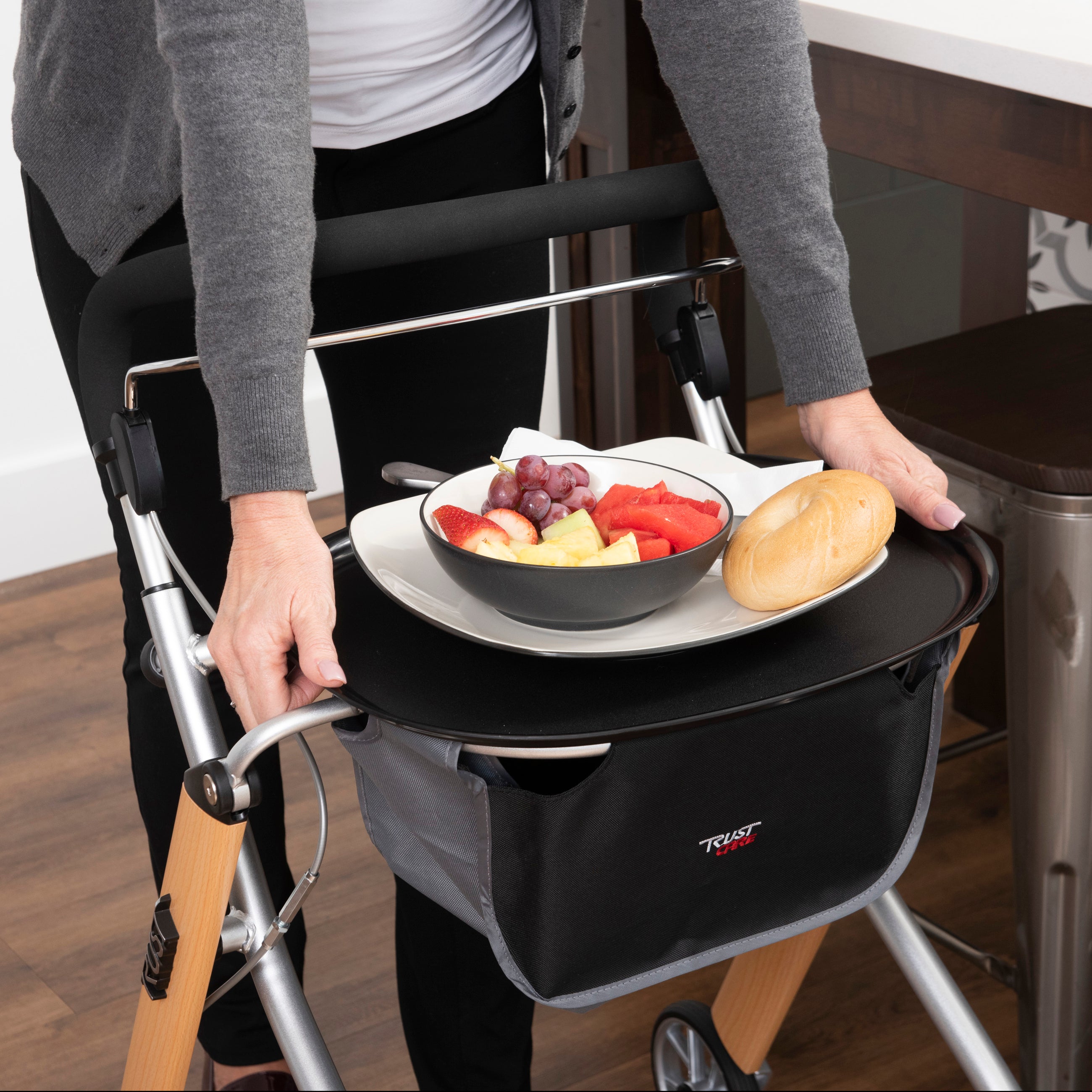 Let's Go Indoor Rollator - Beech | Lightweight, Stylish & Functional Mobility Support for Easy Indoor Navigation and Support. Perfect for Enhanced Independence!