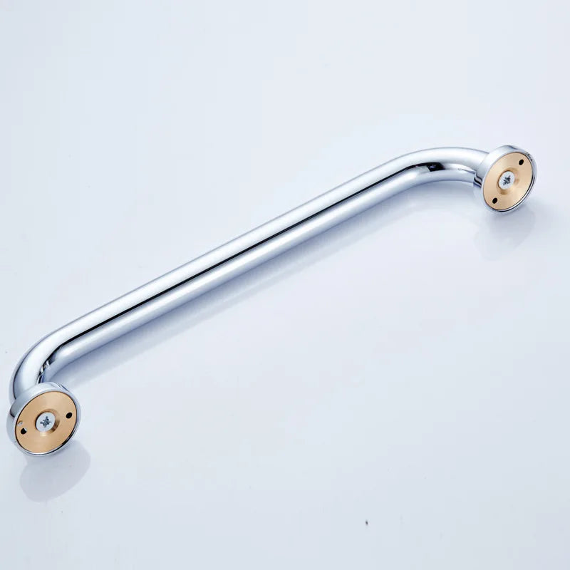 IMPEU Home Care 45cm Bathtub Grab Bar,  Good for Senior & Kids Shower Support, Heavy Duty, Solid Brass, Polished Chrome