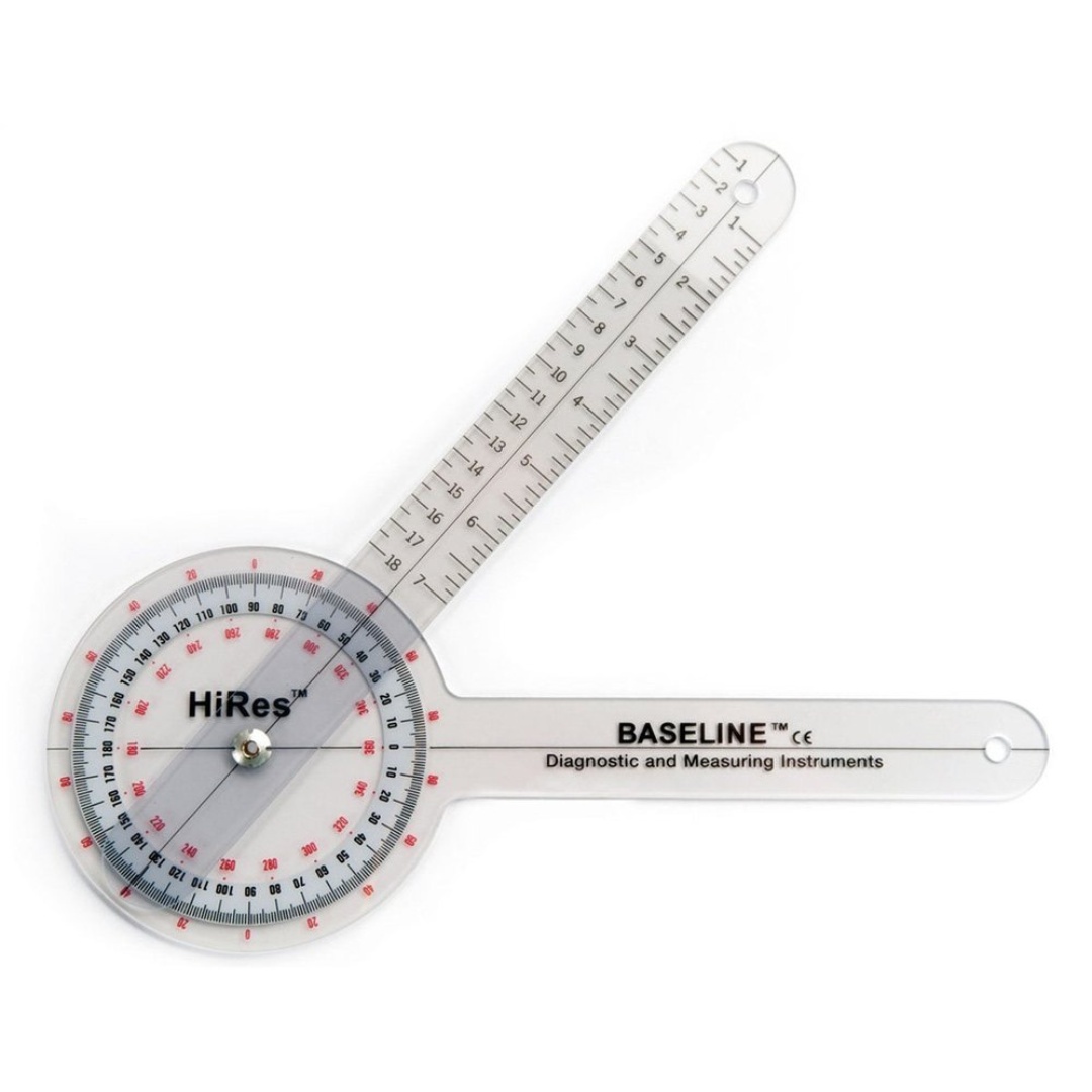 Baseline Hires Goniometer 6  Plastic 360 Degree