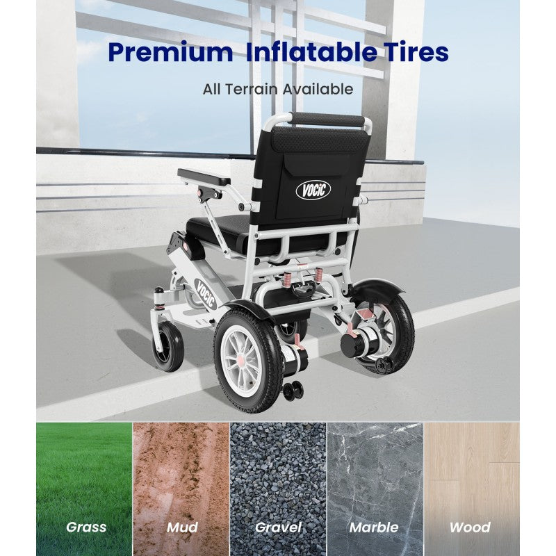 V62 Airline Approved Power Wheelchair 20AH - Lightweight Folding 20AH