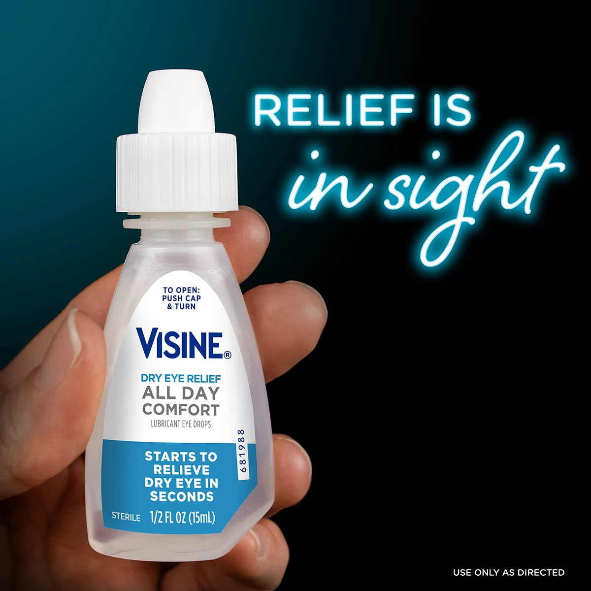 Eye Lubricant Visine 0.5 oz. Eye Drops,Packaging Type- Each