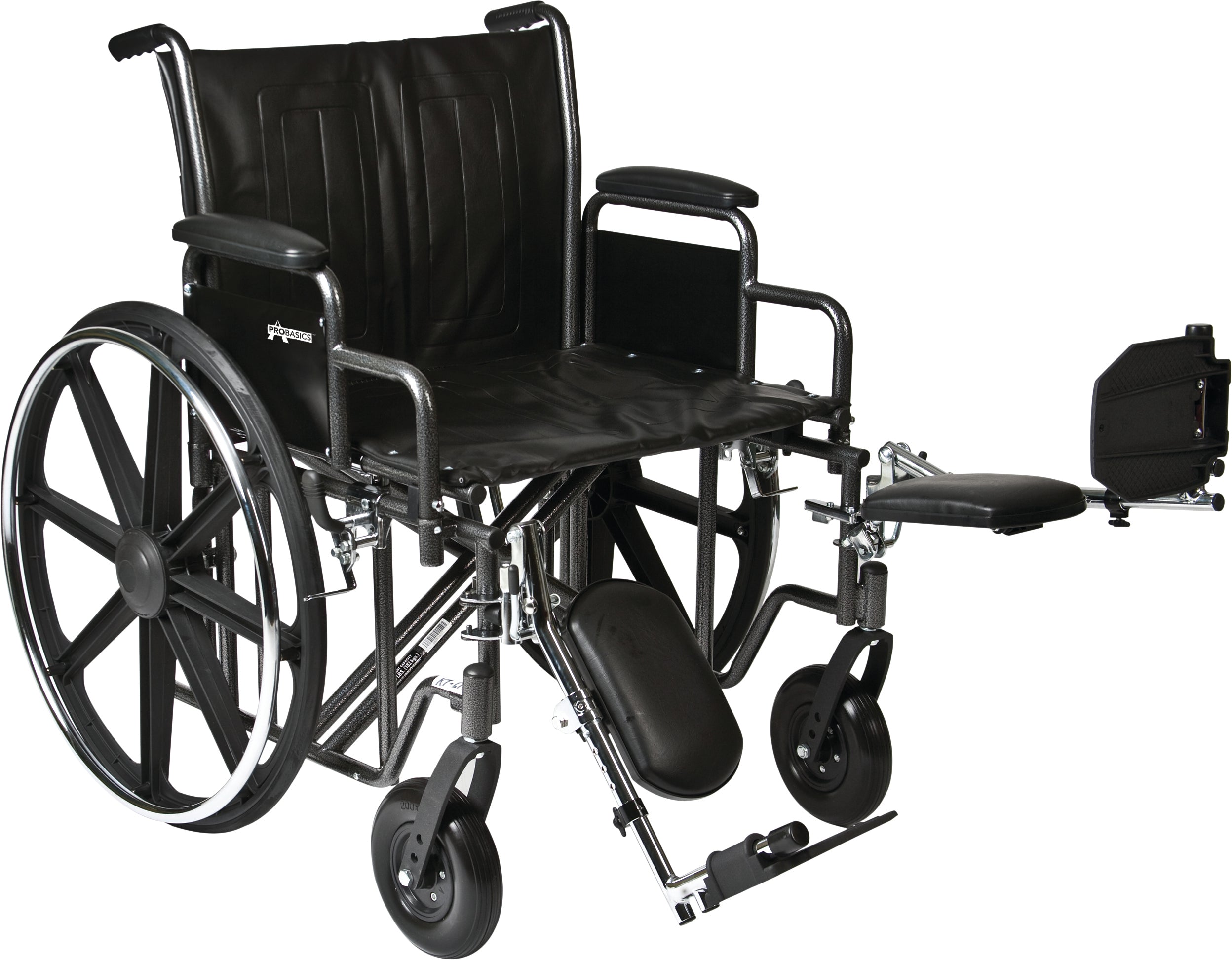 ProBasics Heavy Duty K0007 Wheelchair, 28" x 20" Seat with Footrests,