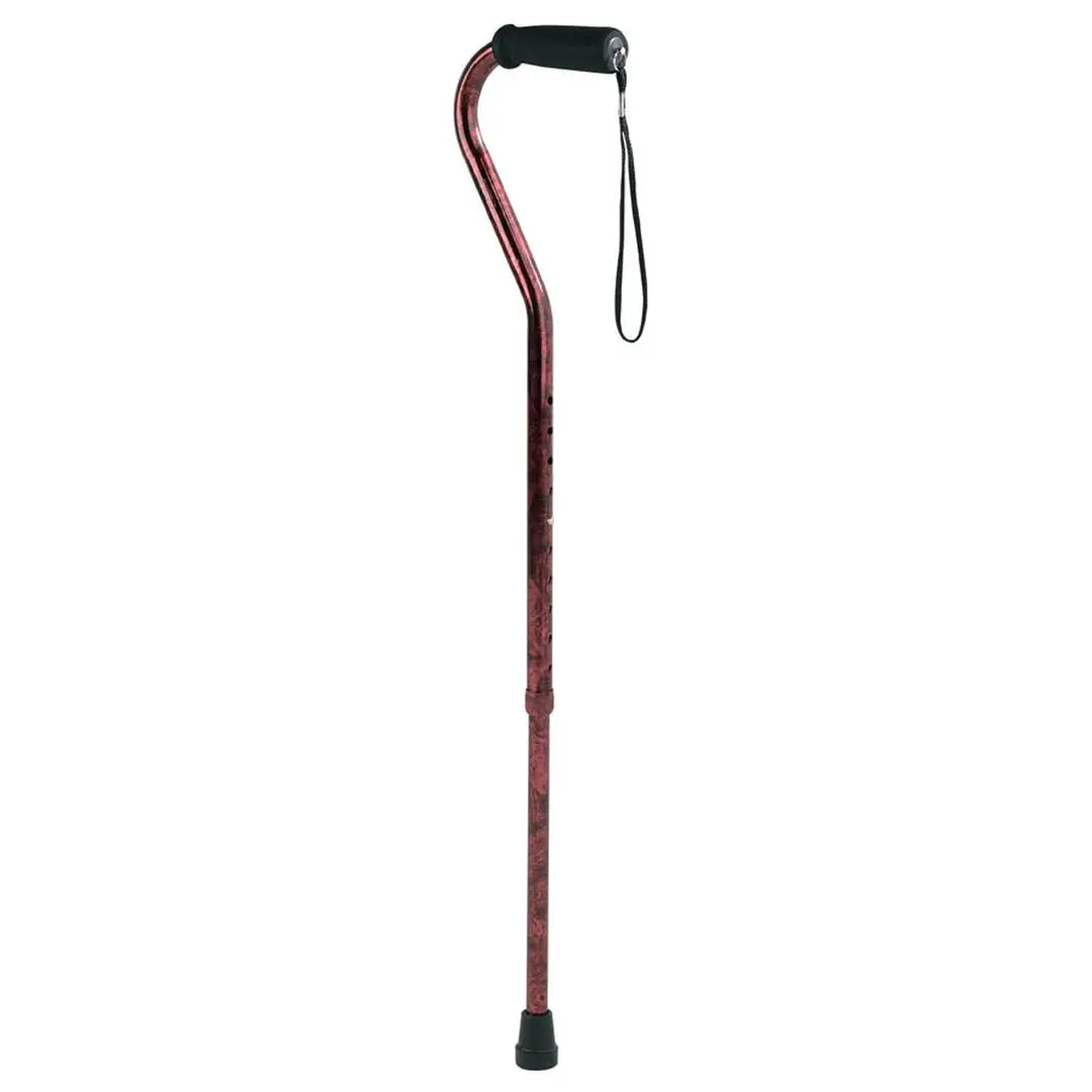 Carex Designer Offset Cane - Red