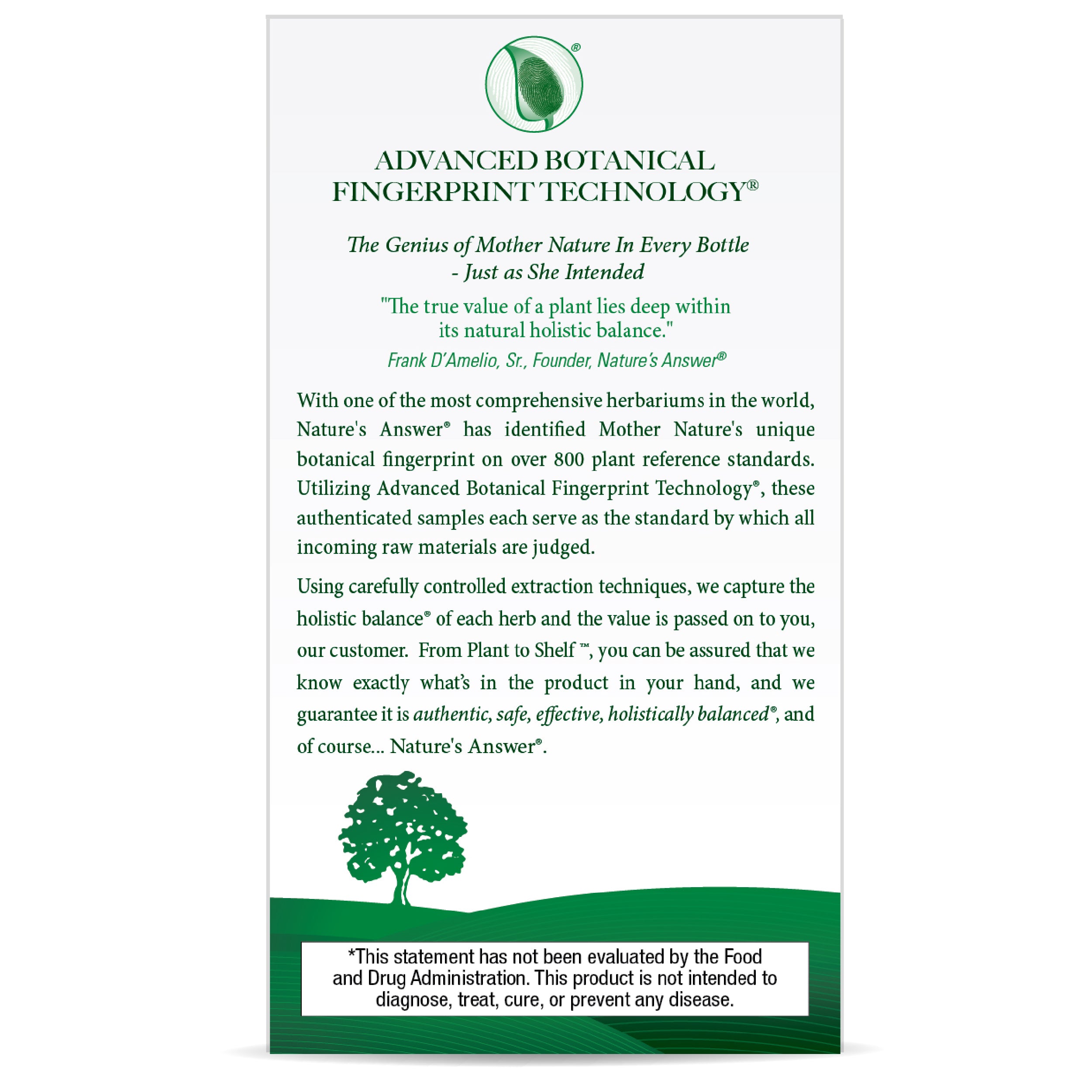 Nature's Answer - White Willow Bark Standardized - 60 Vcaps