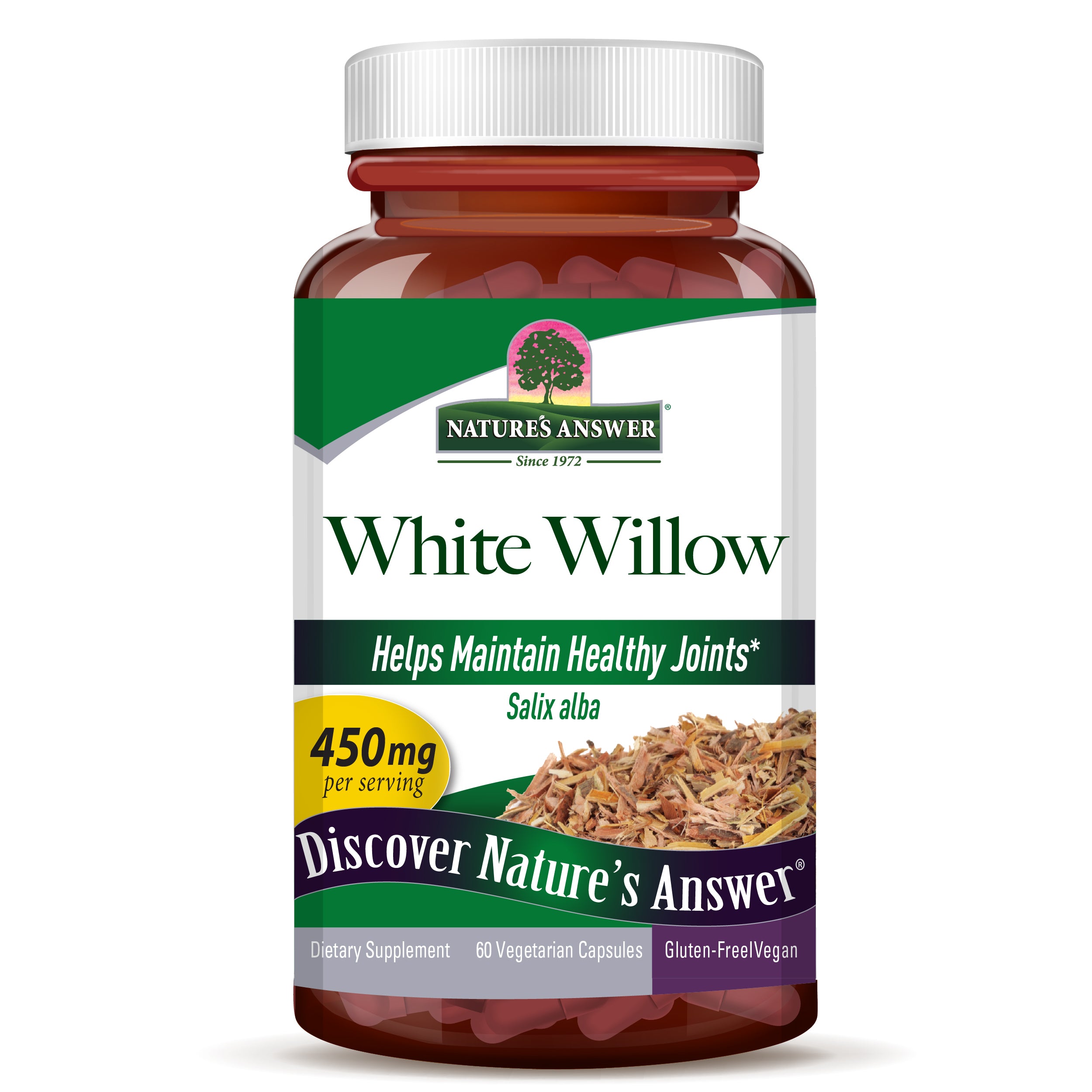 Nature's Answer - White Willow Bark Standardized - 60 Vcaps