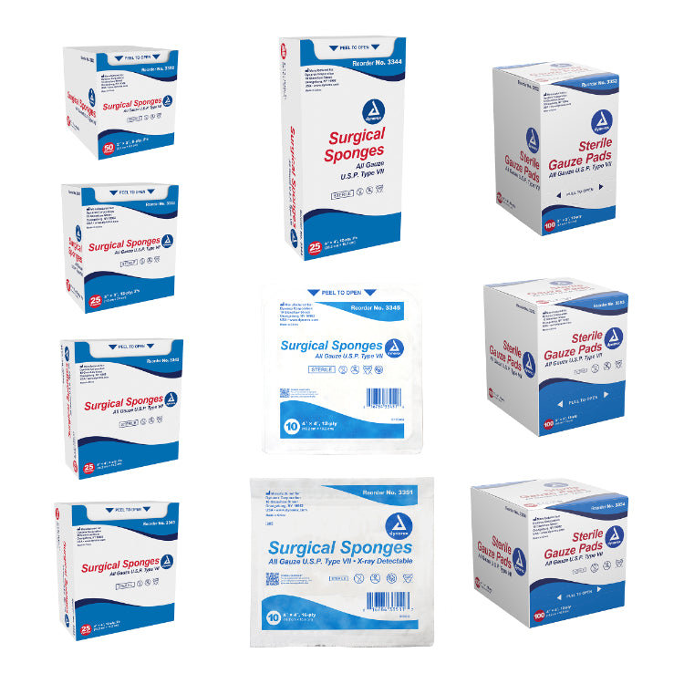 Dynarex Sponges & Pads - Sterile & Non-Sterile