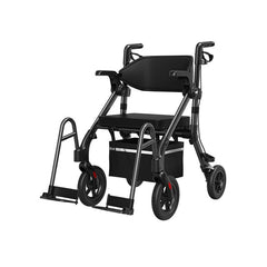 VOCIC Z55 Versatile 2-in-1 Rollator Walker– Lightweight Foldable Mobility Aid with Seat, Storage Bag & Adjustable Height