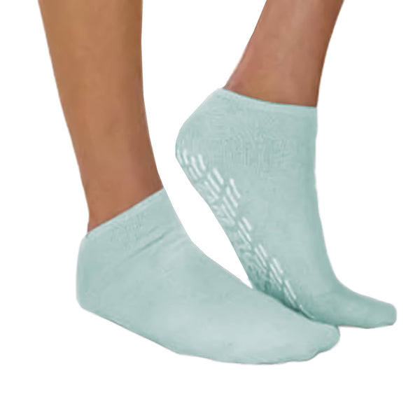 Slipper Socks Care-Steps Unisex Adult 2X-Large Single Tread Single Patient Use Moss Green, Packaging Type- Case Default Title