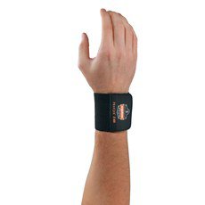 Wrist Support ProFlex 400 Universal Wraparound / Wristlet Elastic Left or Right Wrist Black One Size Fits Most