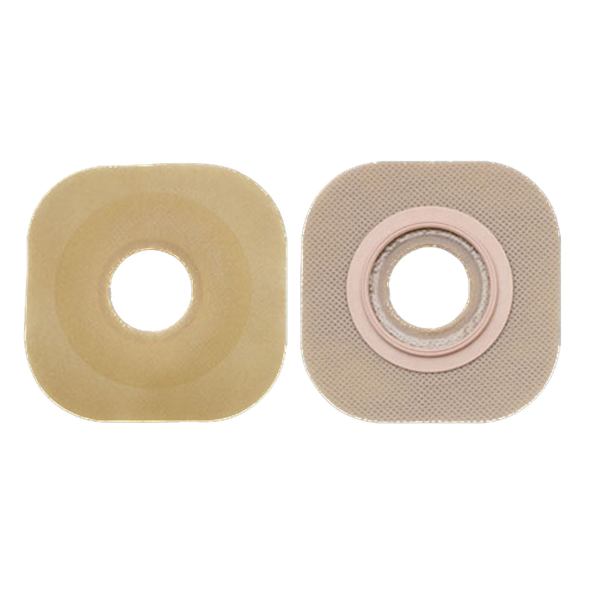 Ostomy Barrier New Image Flextend Precut, Extended Wear Without Tape 44 mm Flange Green Code System Hydrocolloid 7/8 Inch Opening | 5/Box - 1 inch opening