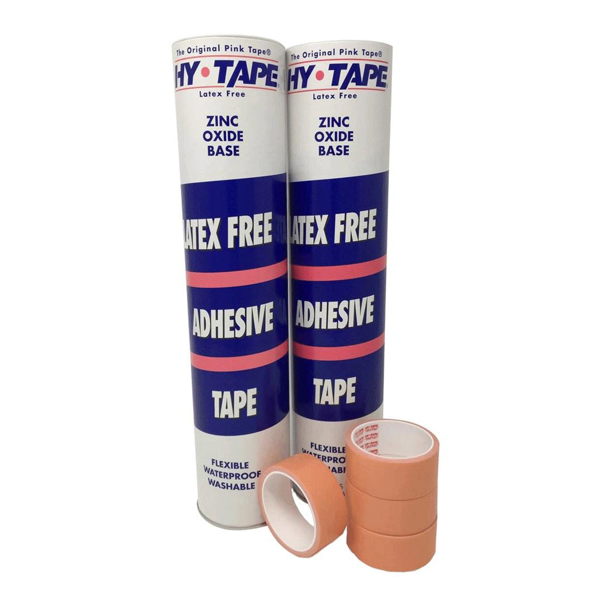 Waterproof Medical Tape Hy-Tape Pink 1-1/2 Inch X 5 Yard Zinc Oxide Adhesive Zinc Oxide NonSterile