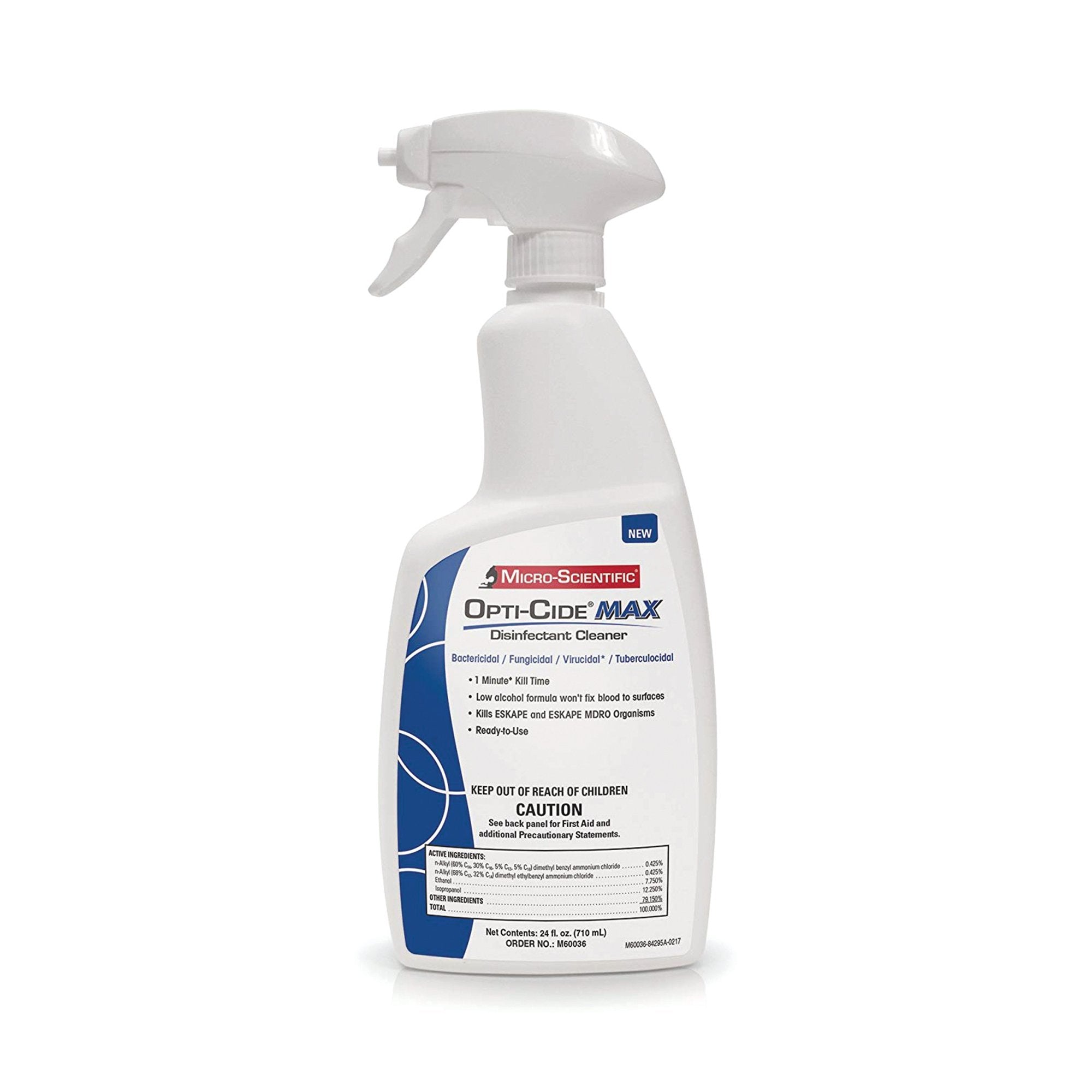 Opti-Cide Max Surface Disinfectant Cleaner Alcohol Based Trigger Spray Liquid 24 oz. Bottle Alcohol Scent NonSterile
