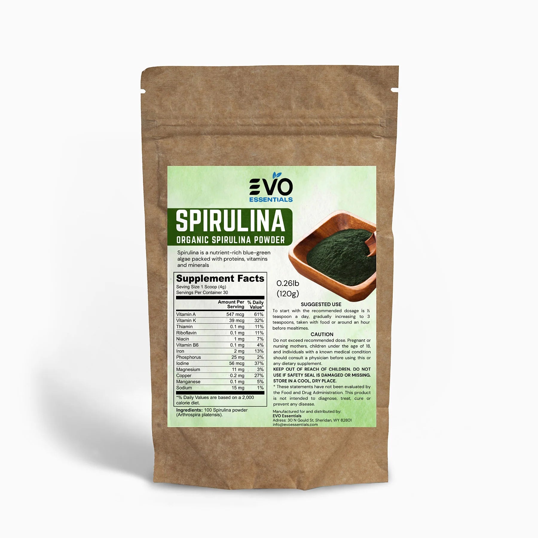 Organic Spirulina Powder