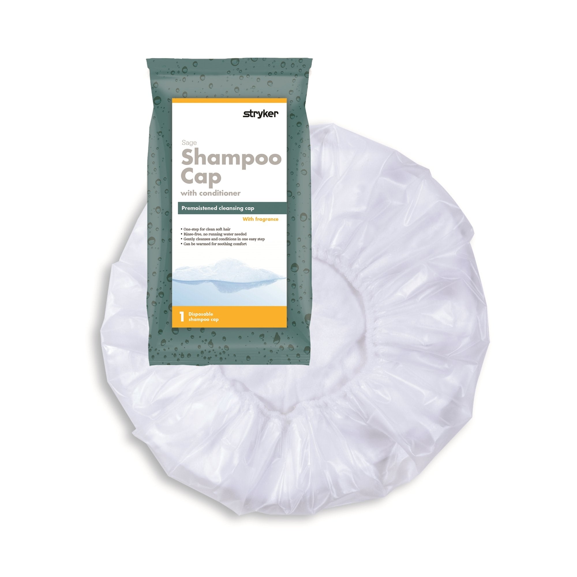 Shampoo Cap Comfort 1 per Pack Individual Packet Powder Scent
