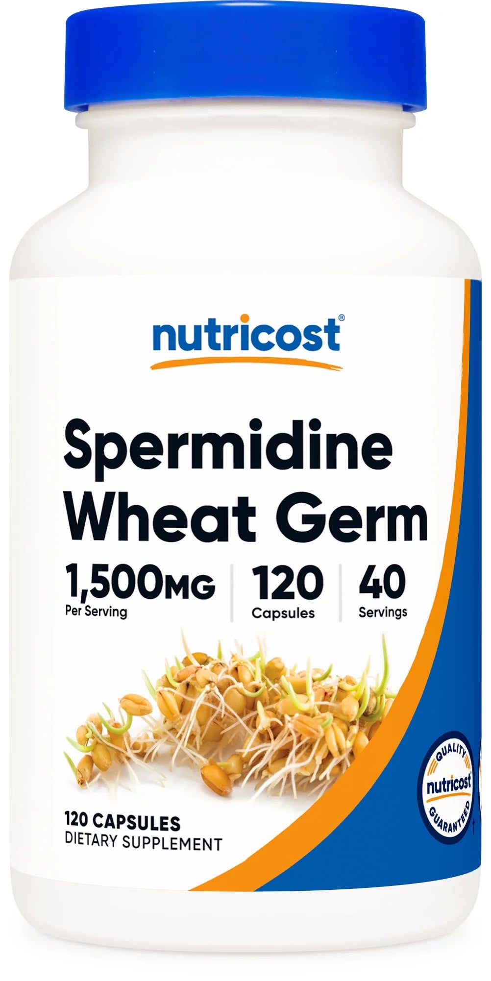 Spermidine Wheat Germ Extract Supplement (1500Mg) 120 Capsules, 40 Servings