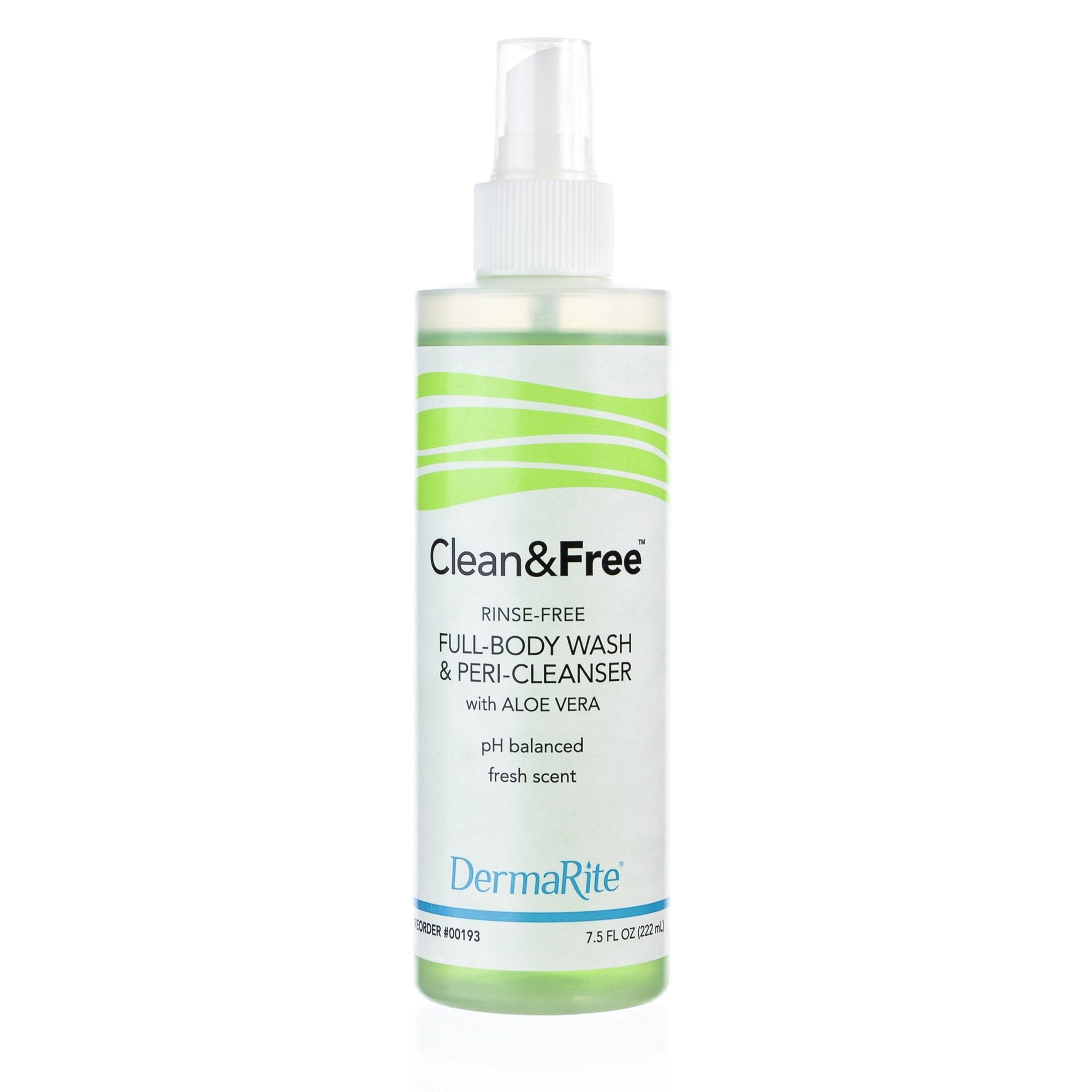 Rinse-Free Shampoo and Body Wash Clean & Free® 7.5 oz. Pump Bottle Scented