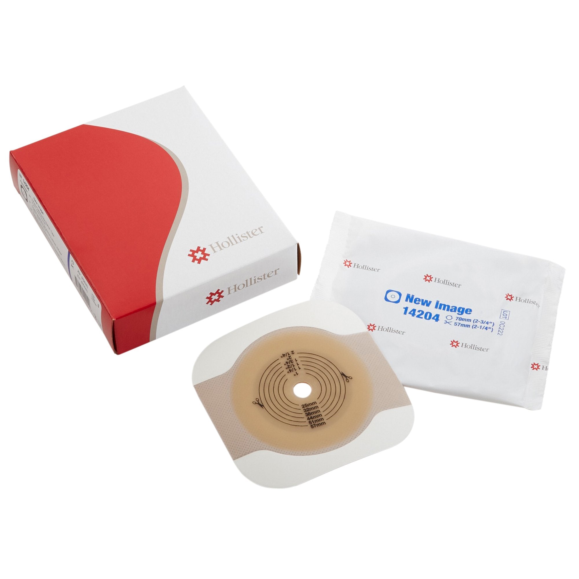 Ostomy Barrier New Image Flextend Trim to Fit, Standard Wear Adhesive Tape 70 mm Flange Blue Code System Hydrocolloid Up to 2-1/4 Inch Opening