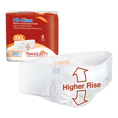 Unisex Adult Incontinence Brief Tranquility HI-Rise Bariatric 3X-Large Disposable Heavy Absorbency, Packaging Type- Case Default Title