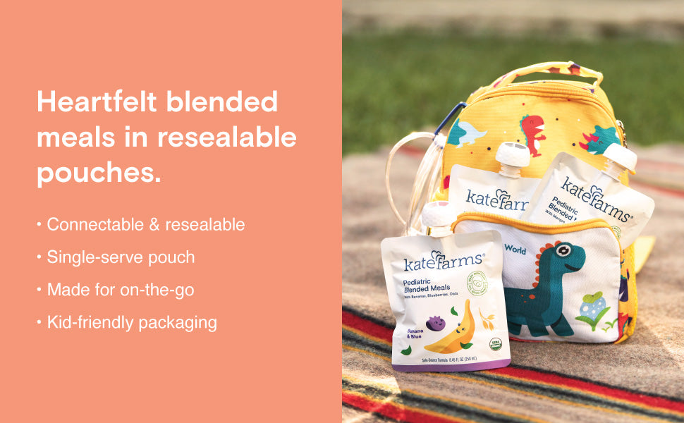 Pediatric Tube Feeding Formula Kate Farms Squash / Carrot Flavor 8.45 oz. / 250 mL Pouch Liquid Organic Pea Protein,Packaging Type- Each
