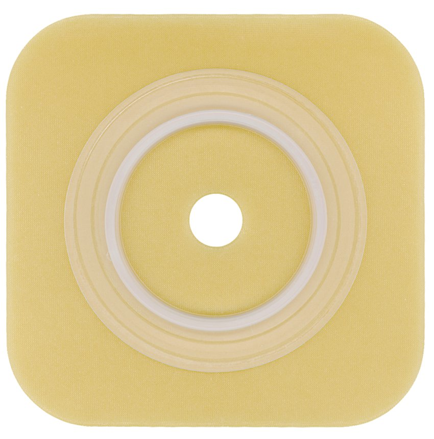 Ostomy Barrier Sur-Fit Natura Durahesive Trim to Fit, Extended Wear Without Tape 38 mm Flange Sur-Fit Natura System 4 X 4 Inch