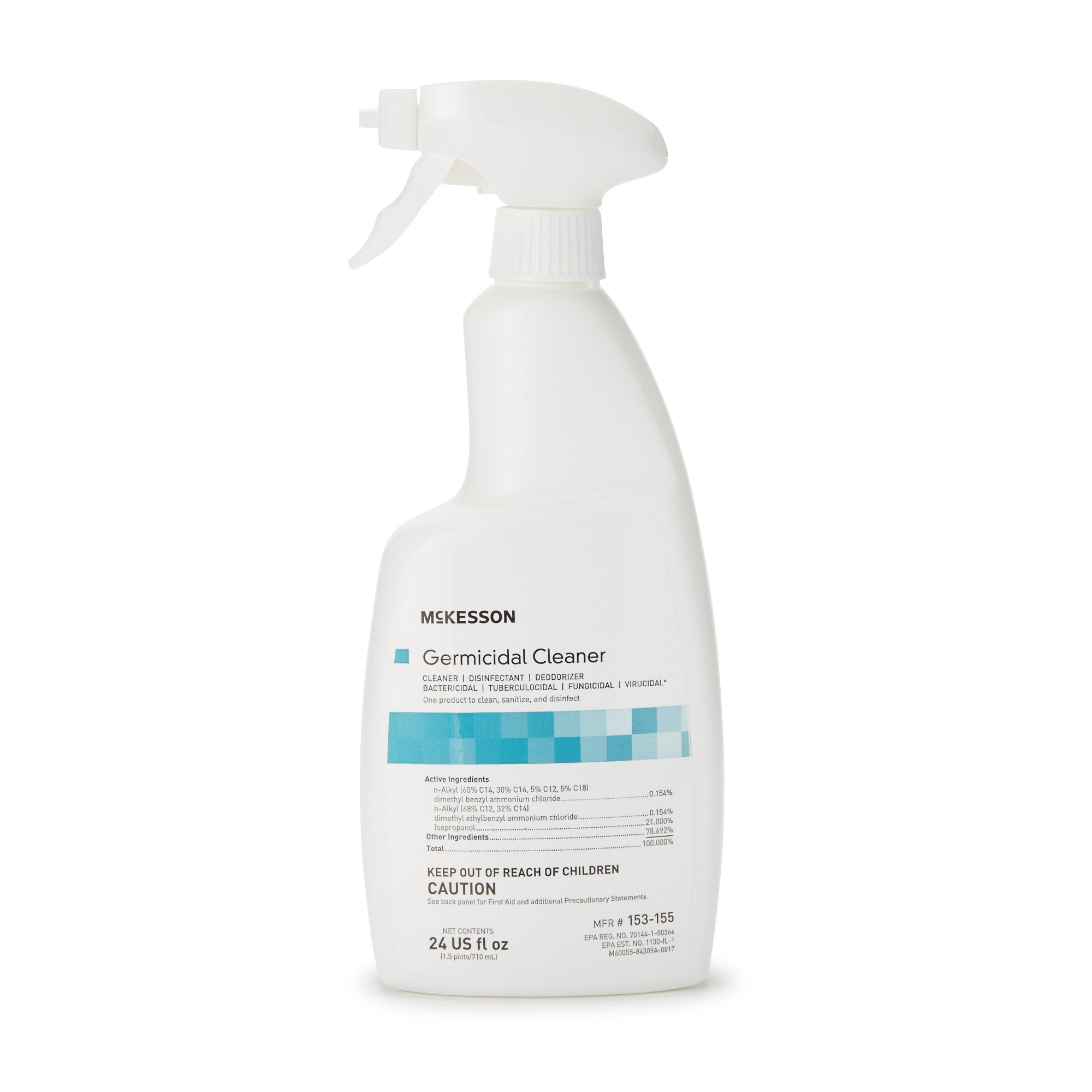 McKesson Surface Disinfectant Cleaner Alcohol Based Pump Spray Liquid 24 oz. Bottle Alcohol Scent NonSterile CS/6