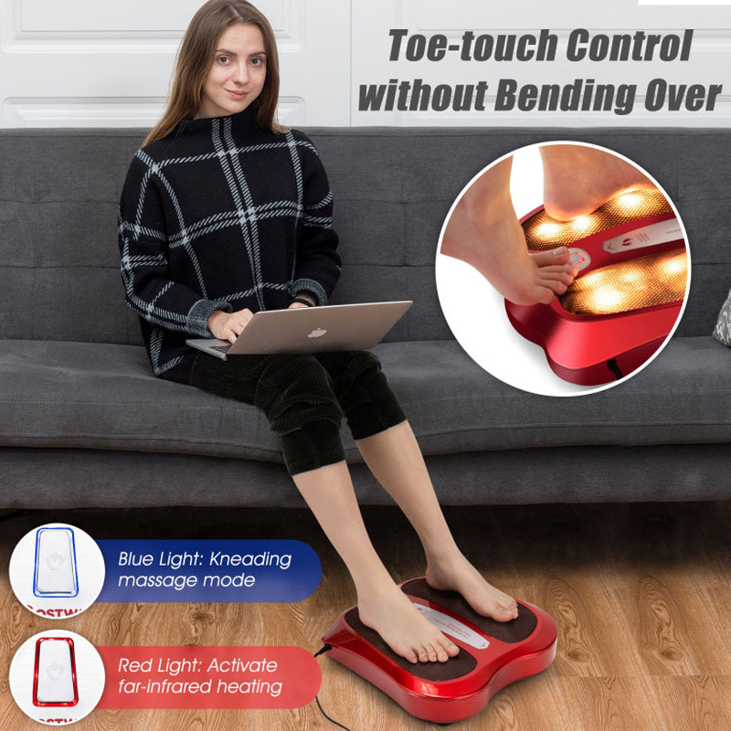 Shiatsu Heated Electric Kneading Foot and Back Massager