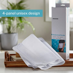 Abdominal Binder McKesson Large / X-Large Hook and Loop Closure 62 to 74 Inch Waist Circumference 12 Inch Height Adult, Packaging Type- Each