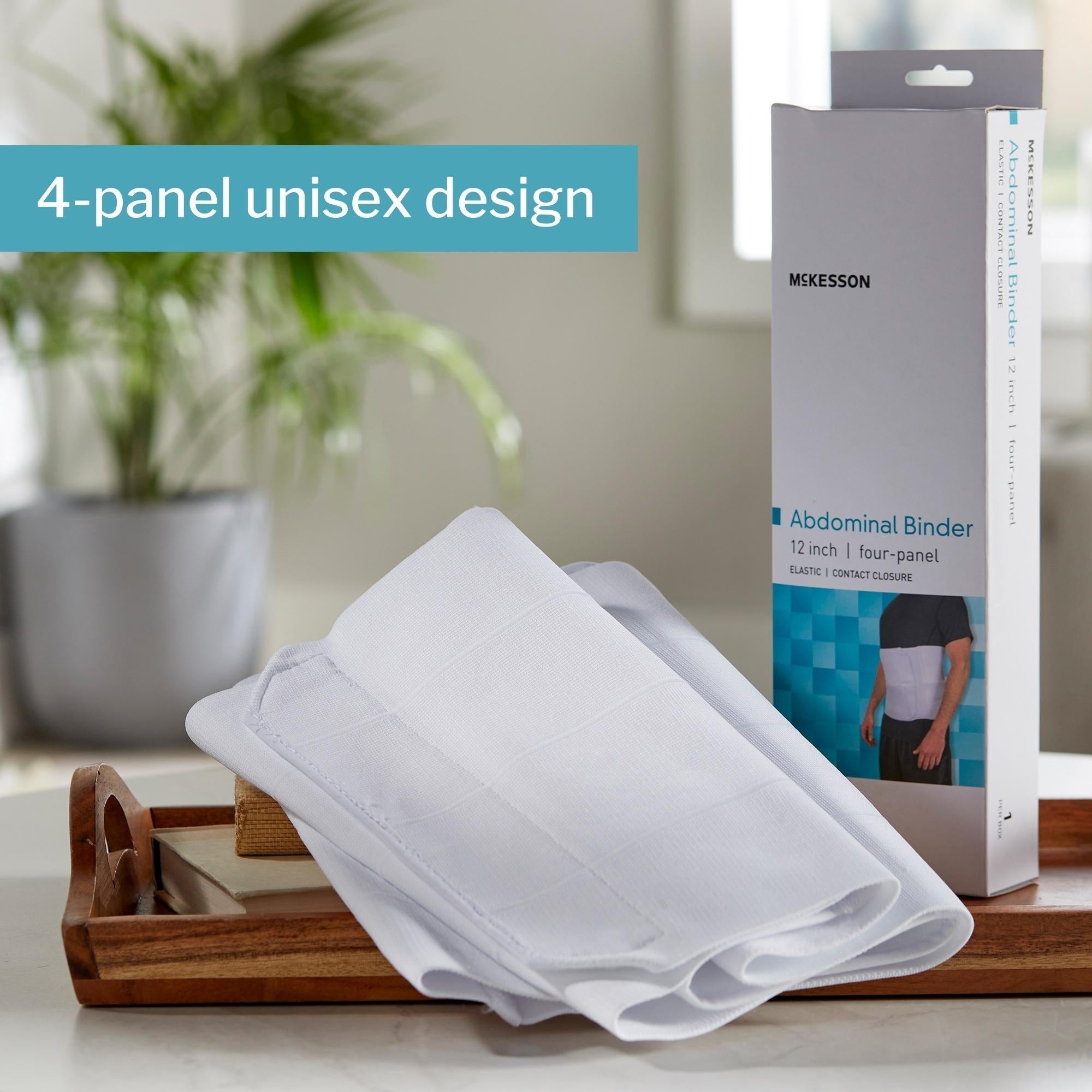 abdominal binder mckesson large x large hook and loop closure 62 to 74 inch waist circumference 12 inch height adult packaging type each