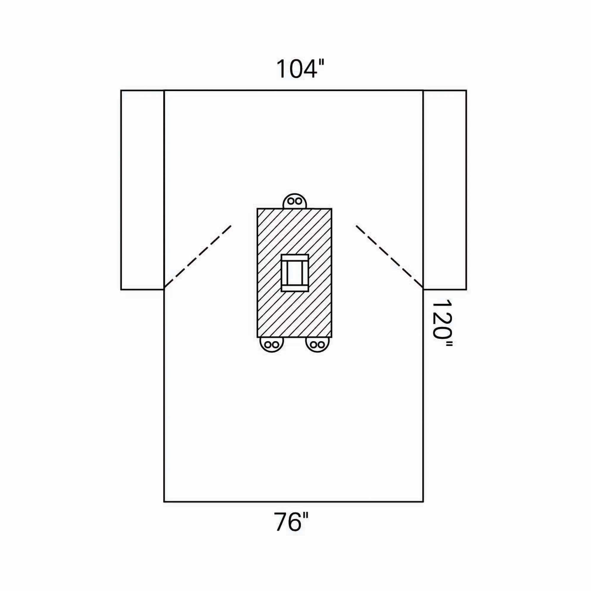 Abdominal Drape Laparotomy Drape 104 W X 76 W X 120 L Inch Sterile
