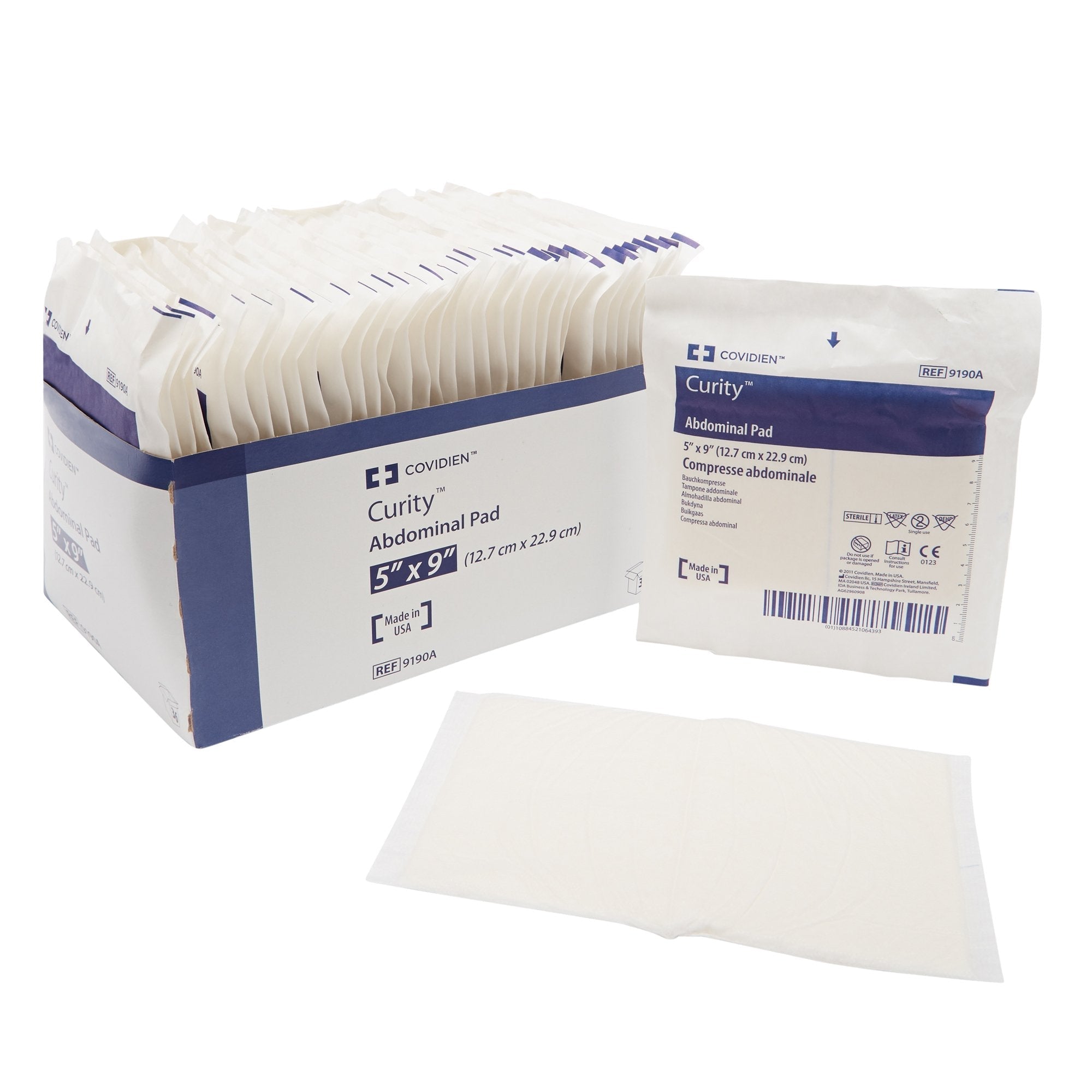Abdominal Pad Curity 5 X 9 Inch Sterile 1 per Pack