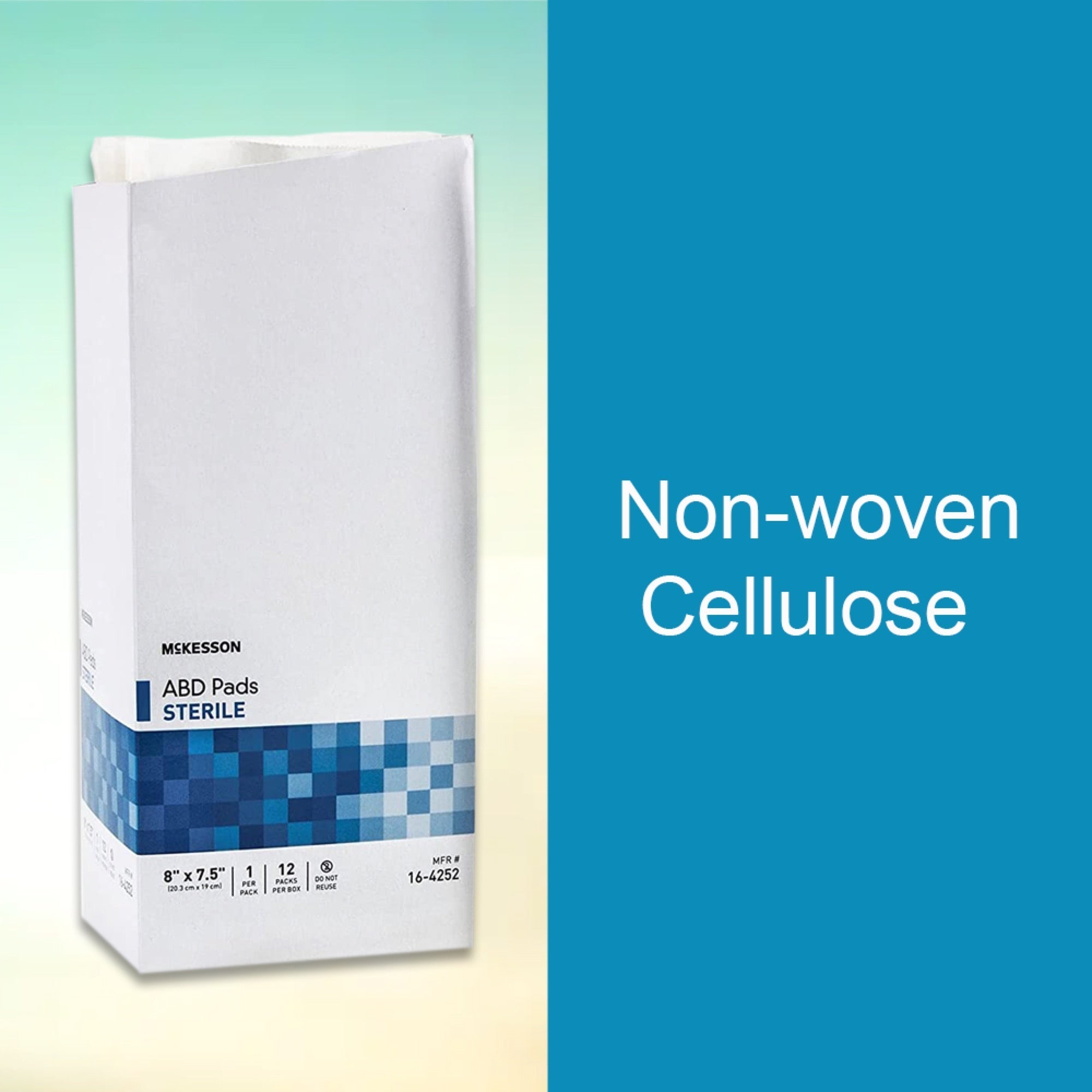 abdominal pad mckesson 7 1 2 x 8 inch sterile 1 per pack packaging type box