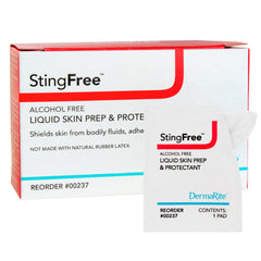 Skin Barrier Wipe StingFree Alcohol Free Liquid Skin Prep & Shield Hexamethyldisiloxane / Decamethylcyclopentasiloxane Individual Packet NonSterile