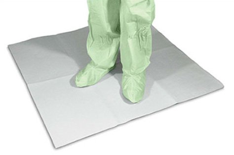 Absorbent Floor Mat EnviroSorb 30 X 72 Inch White Polyester / Rayon / Polyethylene